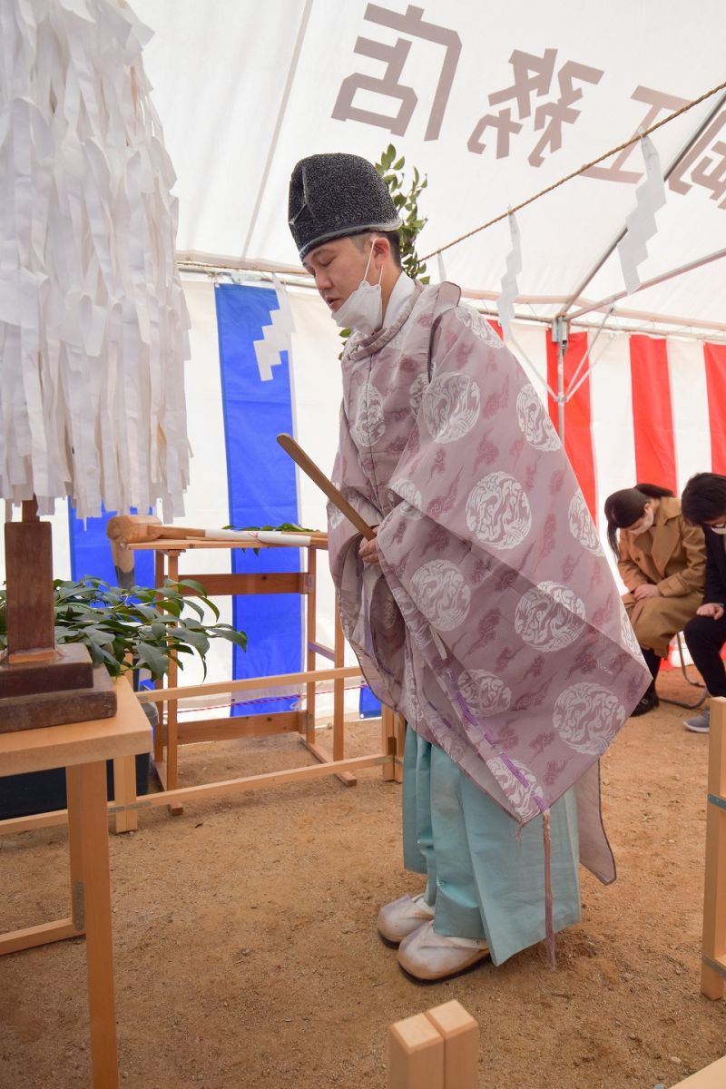 福岡県筑紫野市10　注文住宅建築現場リポート①　～地鎮祭〜