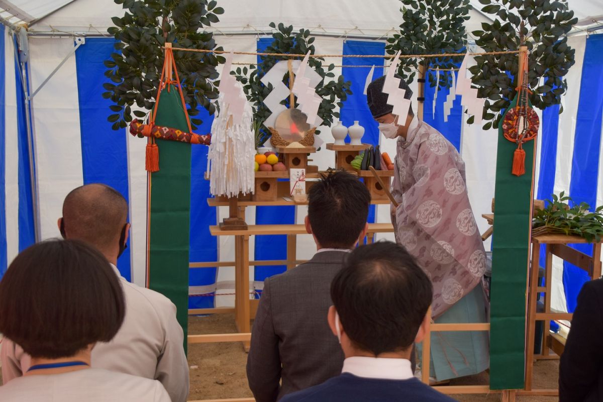 「筑紫野市10」注文住宅現場リポート①【地鎮祭】