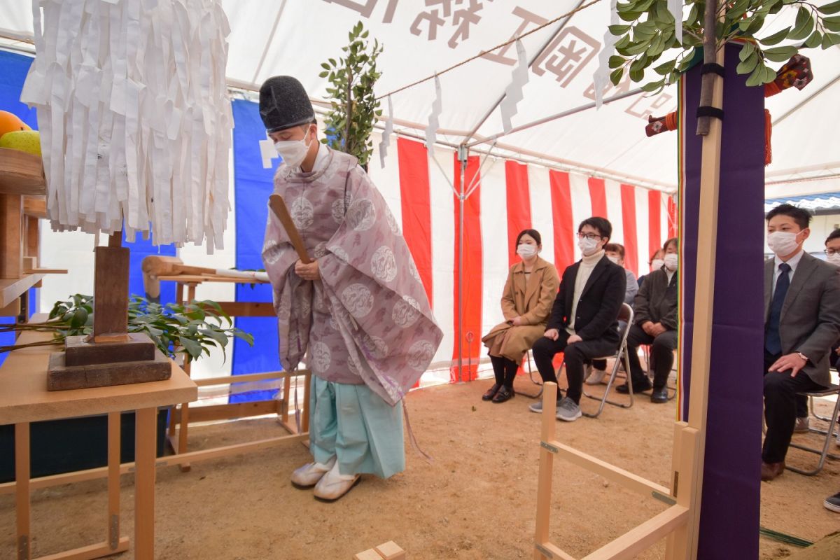 福岡県筑紫野市10　注文住宅建築現場リポート①　～地鎮祭〜