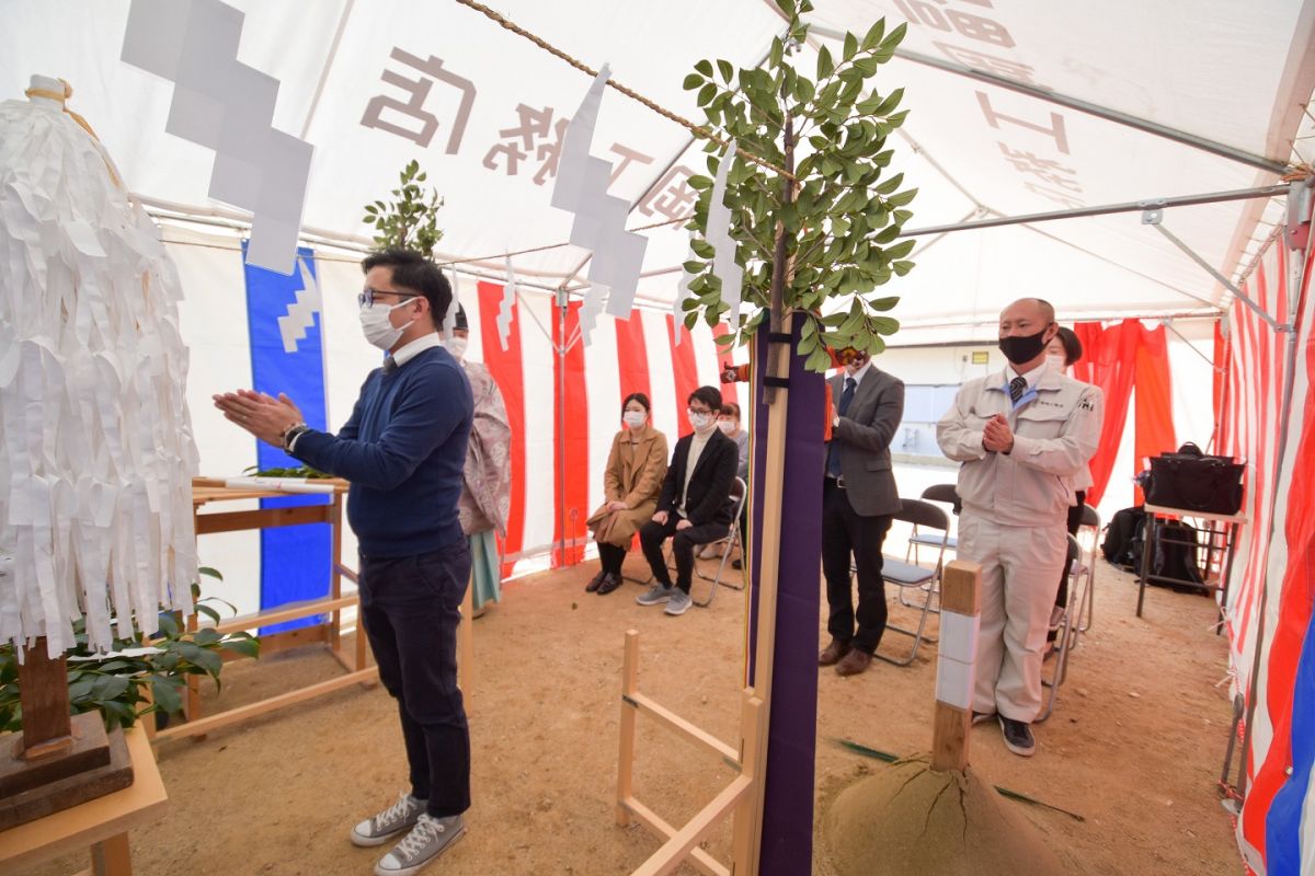 「筑紫野市10」注文住宅現場リポート①【地鎮祭】
