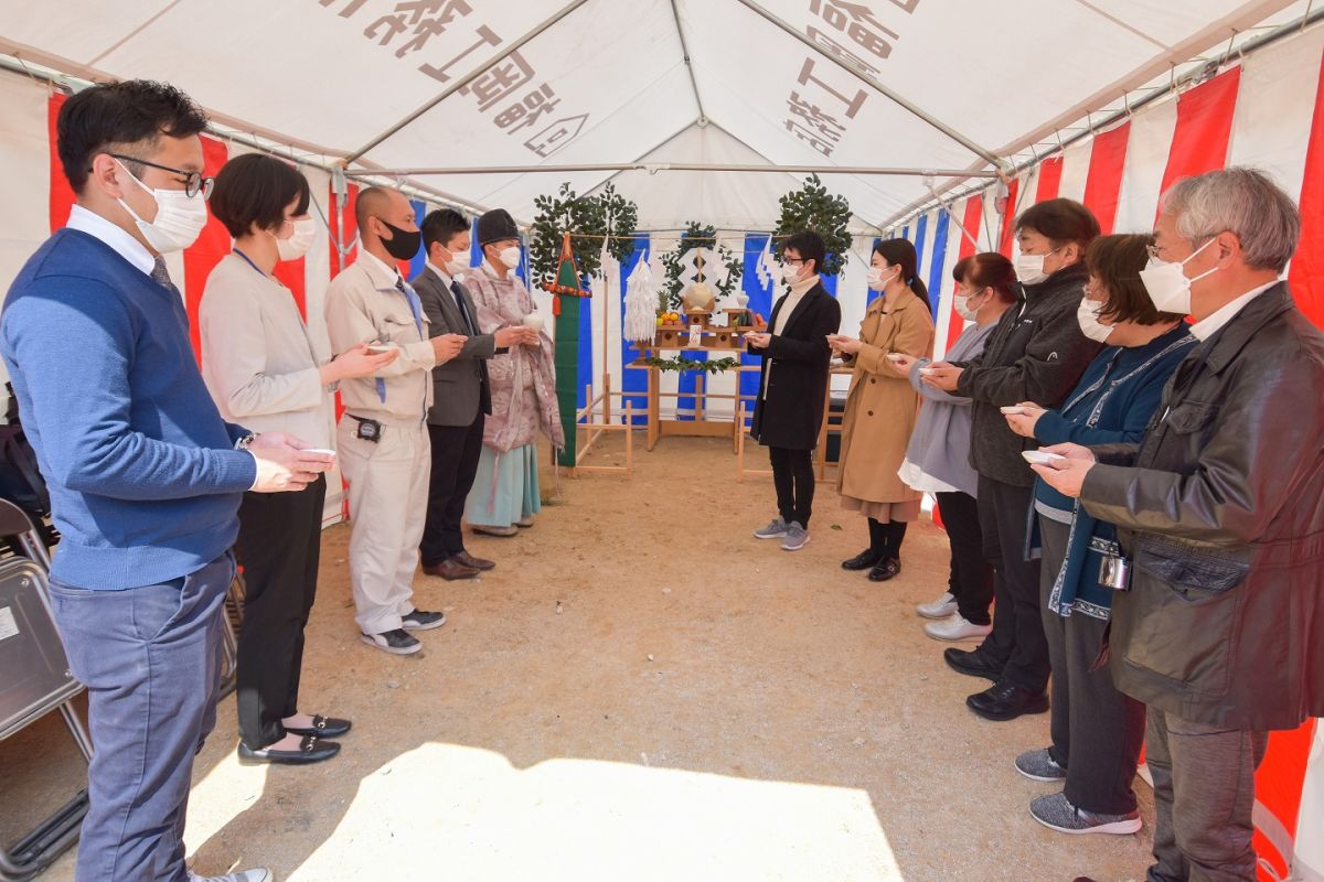 「筑紫野市10」注文住宅現場リポート①【地鎮祭】