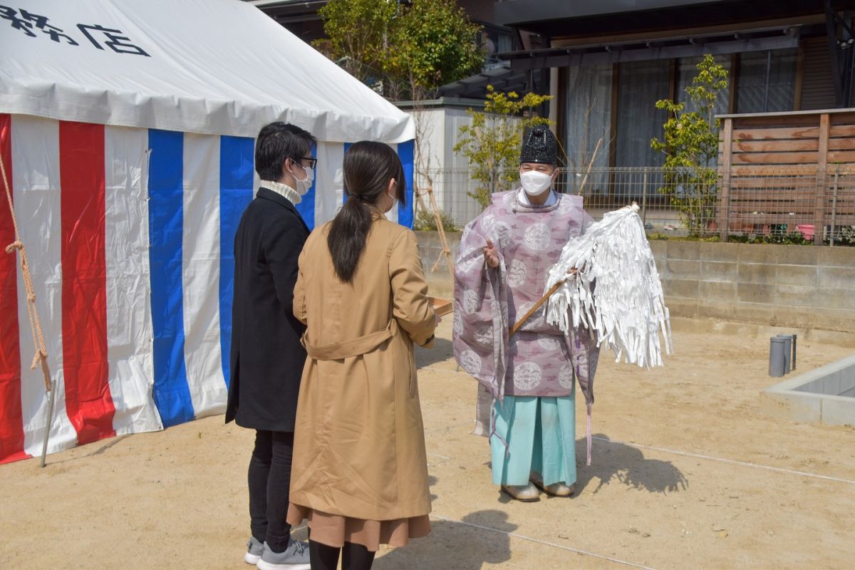 福岡県筑紫野市10　注文住宅建築現場リポート①　～地鎮祭〜