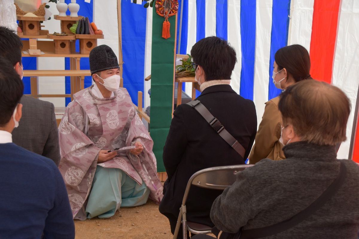 福岡県筑紫野市10　注文住宅建築現場リポート①　～地鎮祭〜