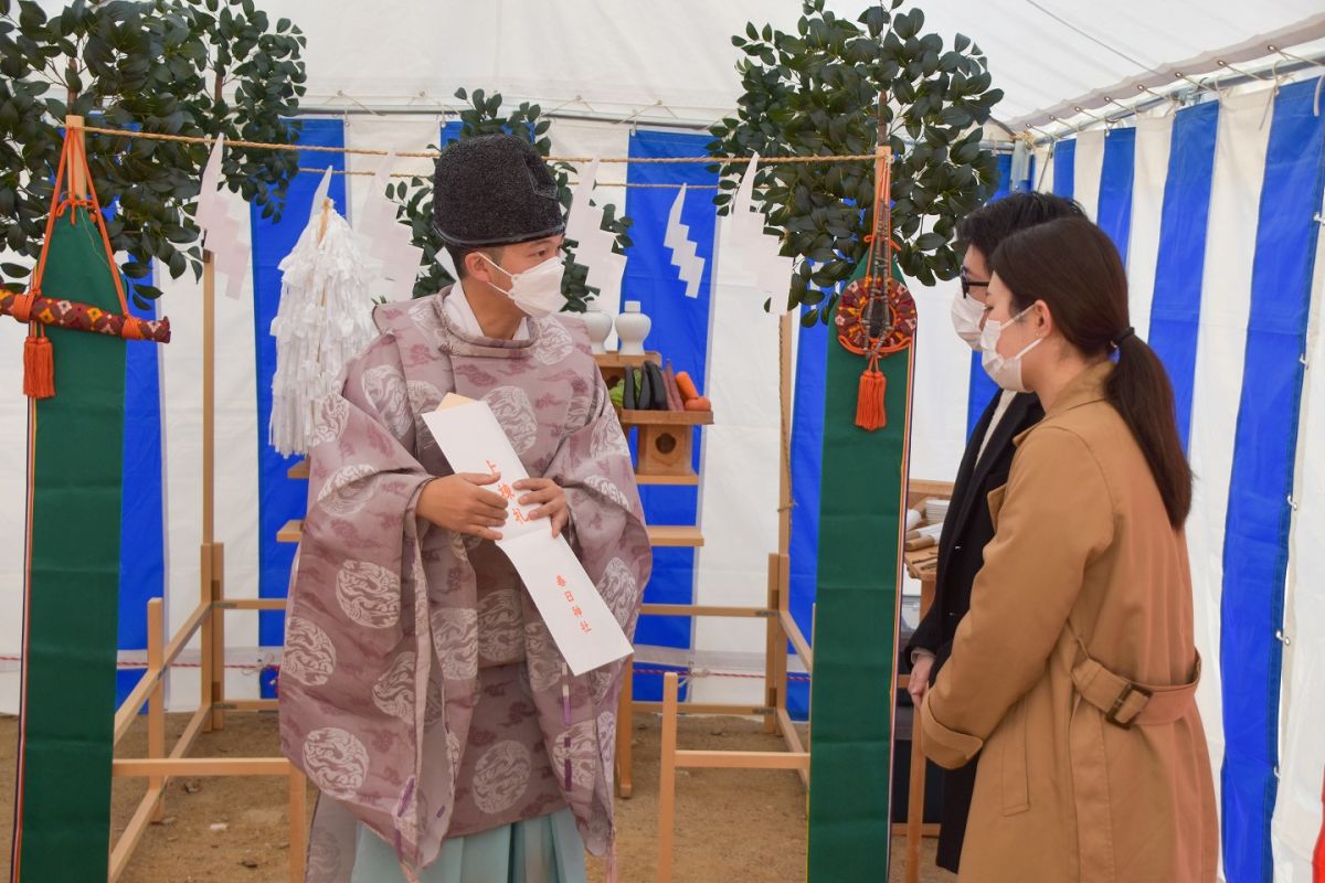 福岡県筑紫野市10　注文住宅建築現場リポート①　～地鎮祭〜