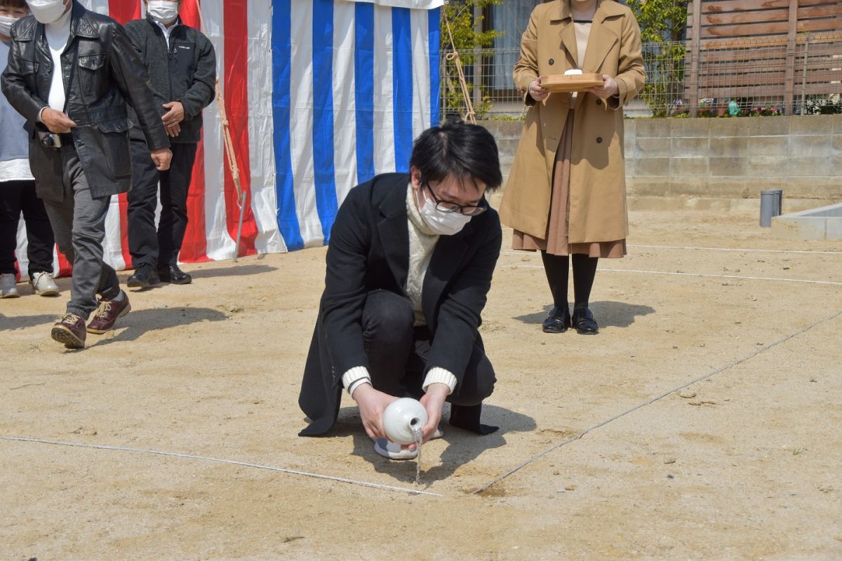 福岡県筑紫野市10　注文住宅建築現場リポート①　～地鎮祭〜