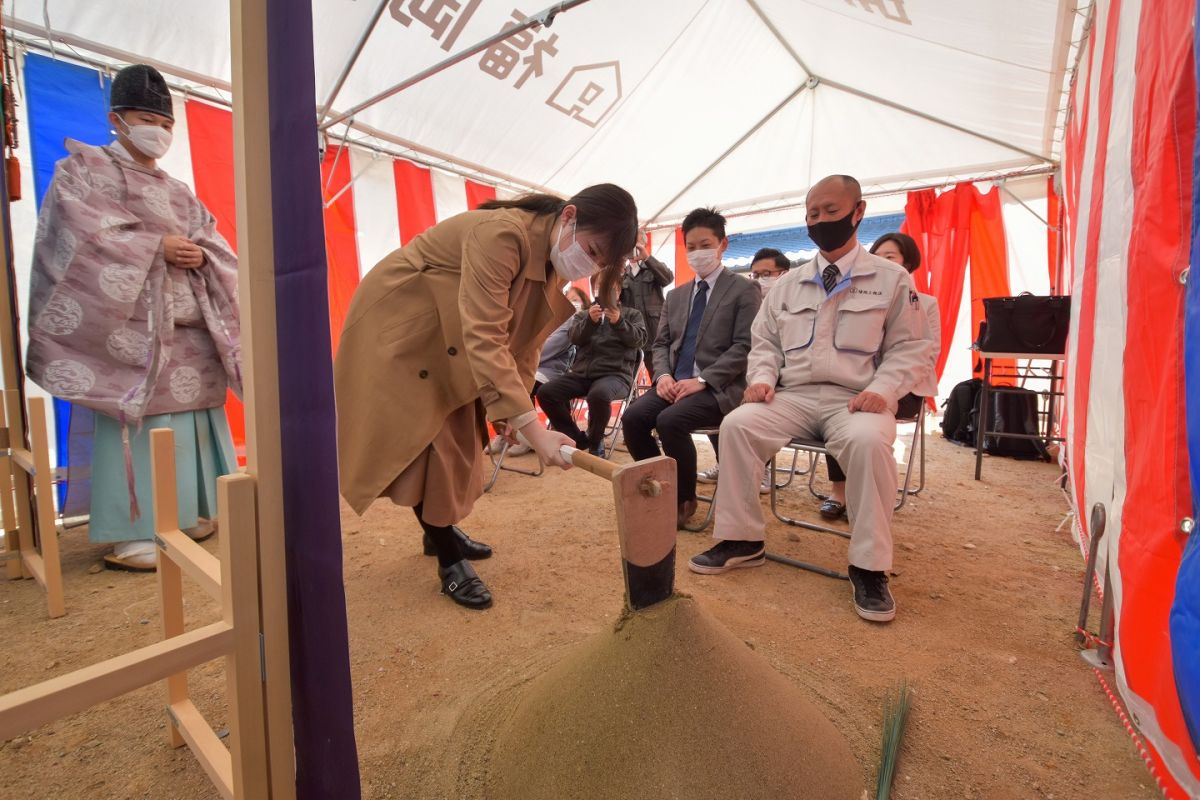 「筑紫野市10」注文住宅現場リポート①【地鎮祭】