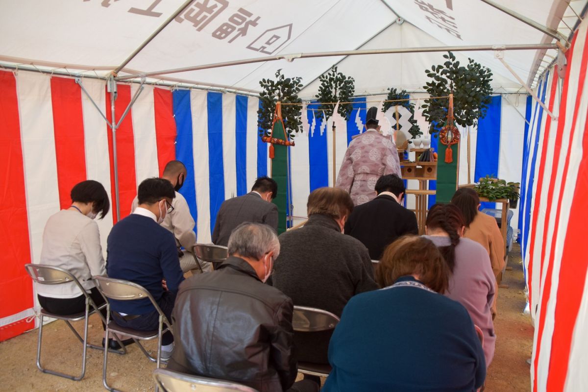 「筑紫野市10」注文住宅現場リポート①【地鎮祭】