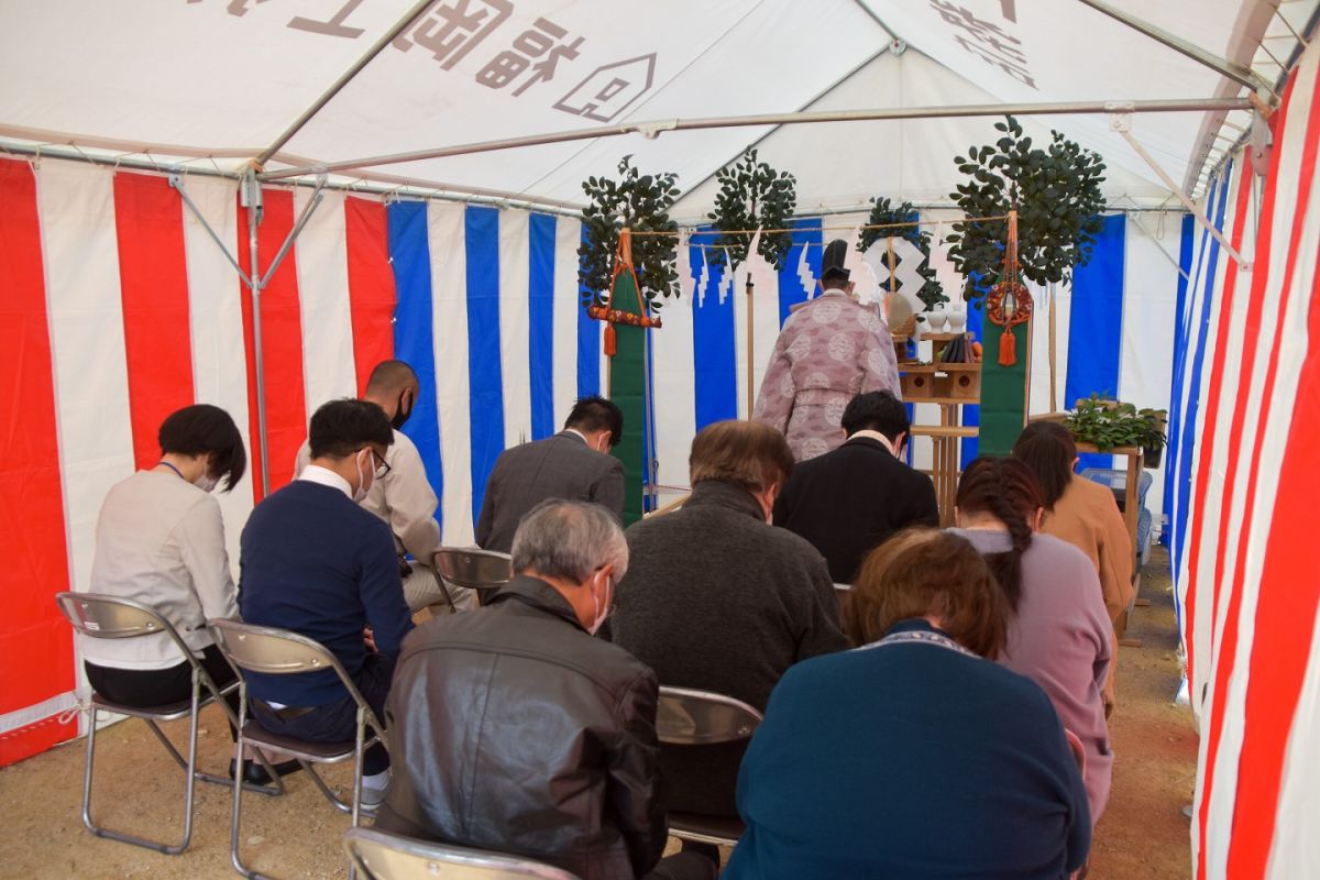 福岡県筑紫野市10　注文住宅建築現場リポート①　～地鎮祭〜