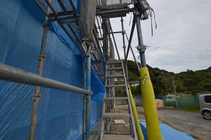 「福津市宮司元町01」注文住宅現場リポート⑤【木工事】【面材】