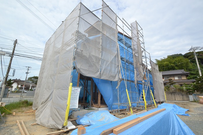 「福津市宮司元町01」注文住宅現場リポート⑤【木工事】【面材】