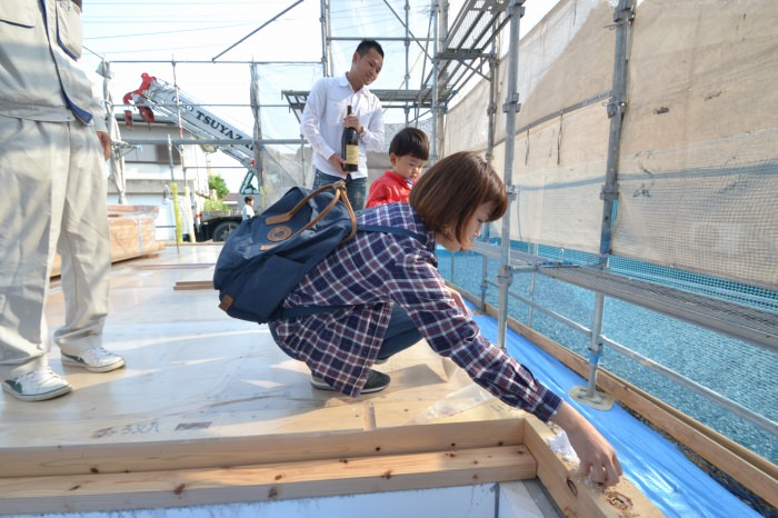 福岡県福津市宮司浜01　注文住宅建築現場リポート④　～上棟式～