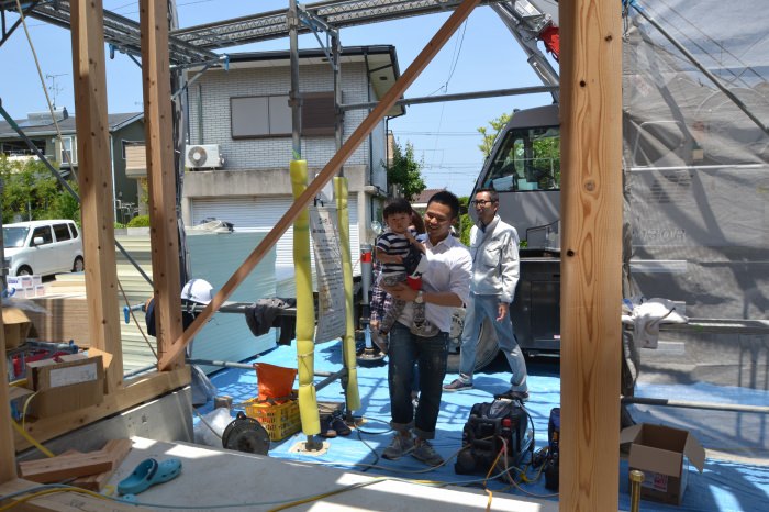 福岡県福津市宮司浜01　注文住宅建築現場リポート④　～上棟式～