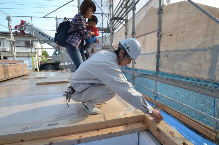 福岡県福津市宮司浜01　注文住宅建築現場リポート④　～上棟式～