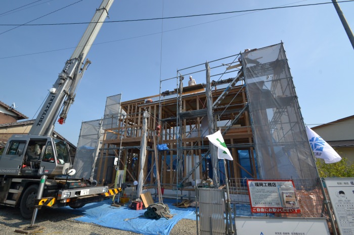 「福津市宮司浜01」注文住宅現場リポート④【上棟式】