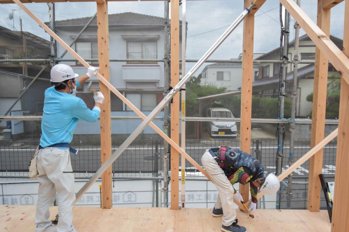 「福岡市早良区有田01」注文住宅現場リポート③【上棟式】