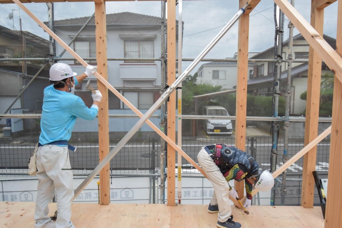 福岡市早良区有田01　注文住宅現場リポート③ ～上棟式・前編～