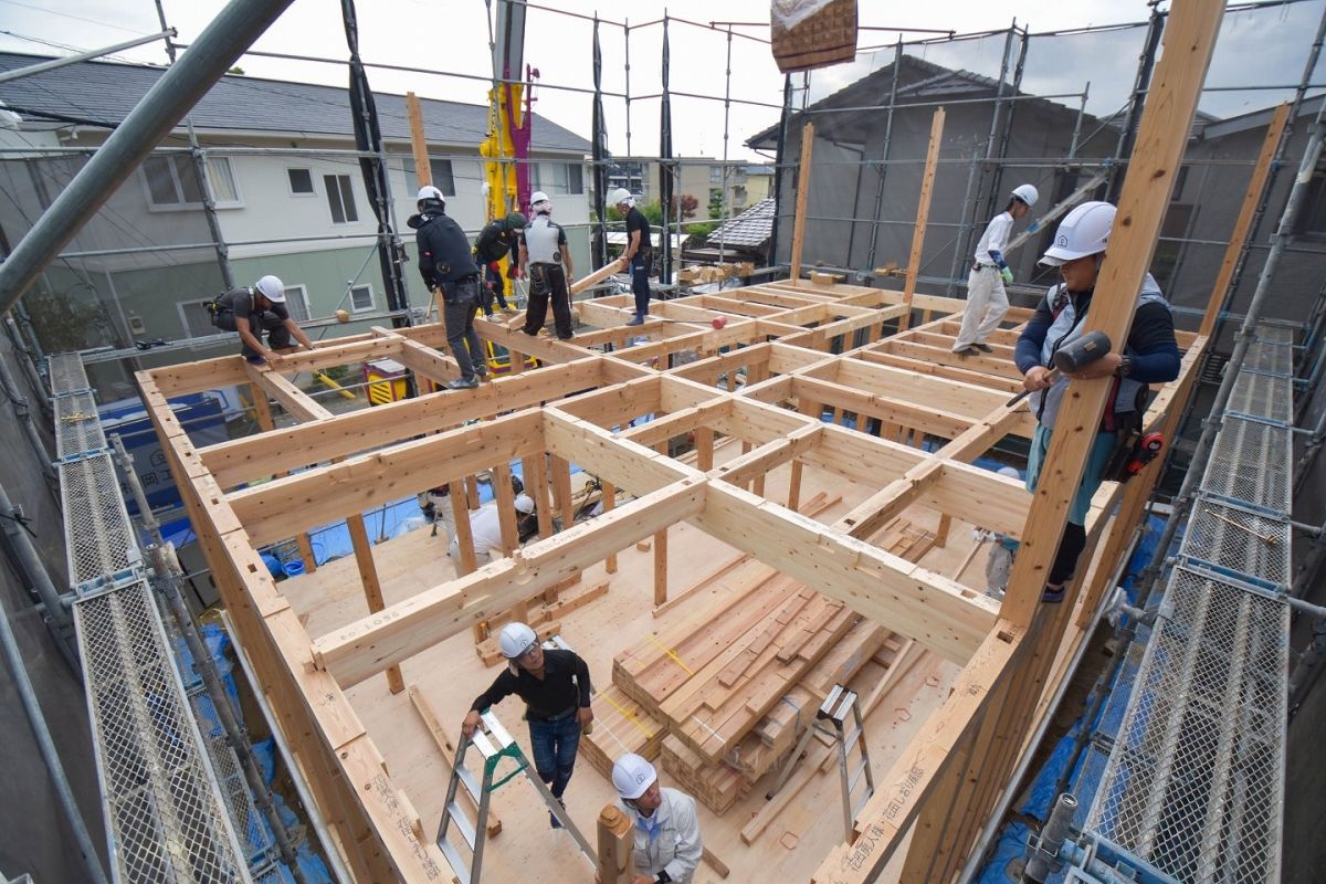 福岡市早良区有田01　注文住宅現場リポート③ ～上棟式・前編～