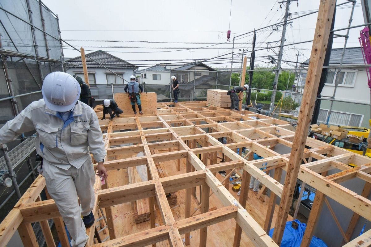 「福岡市早良区有田01」注文住宅現場リポート③【上棟式】