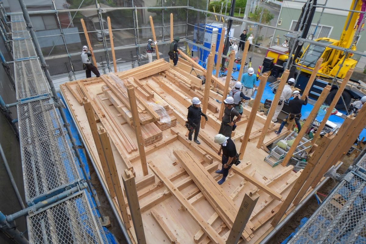 「福岡市早良区有田01」注文住宅現場リポート③【上棟式】