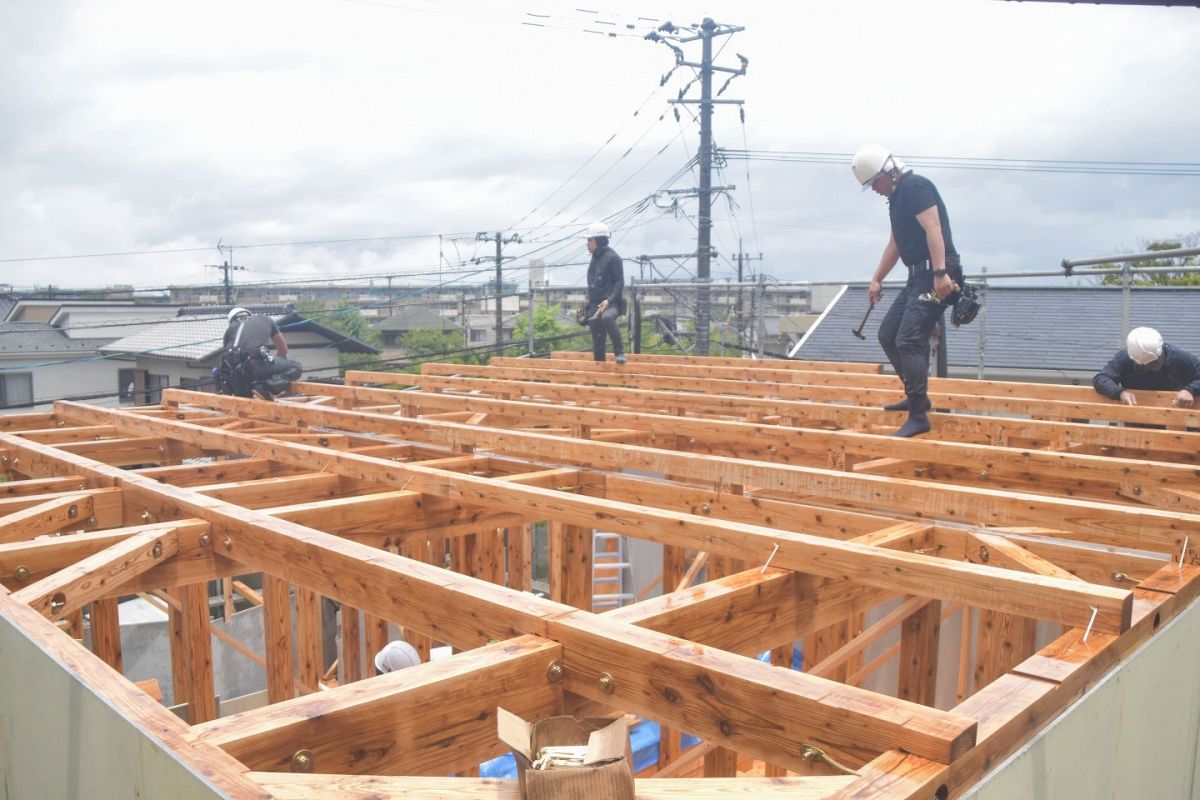 「福岡市早良区有田01」注文住宅現場リポート③【上棟式】