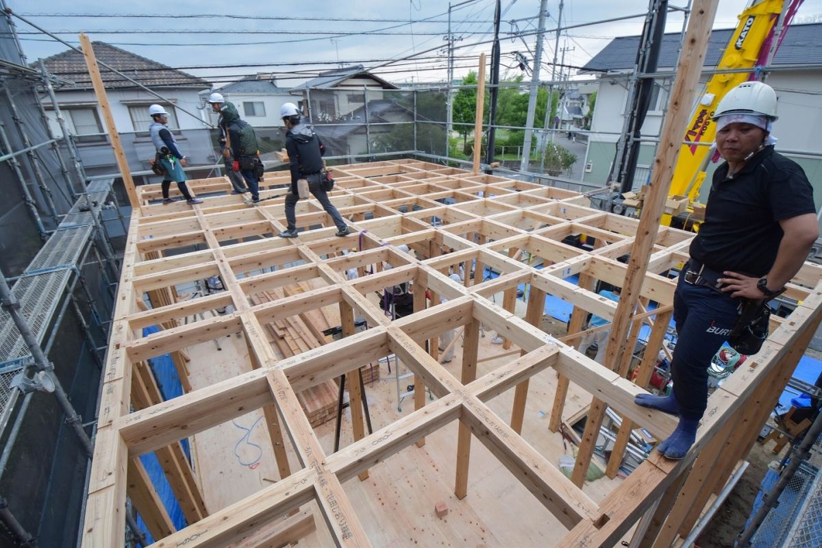 「福岡市早良区有田01」注文住宅現場リポート③【上棟式】