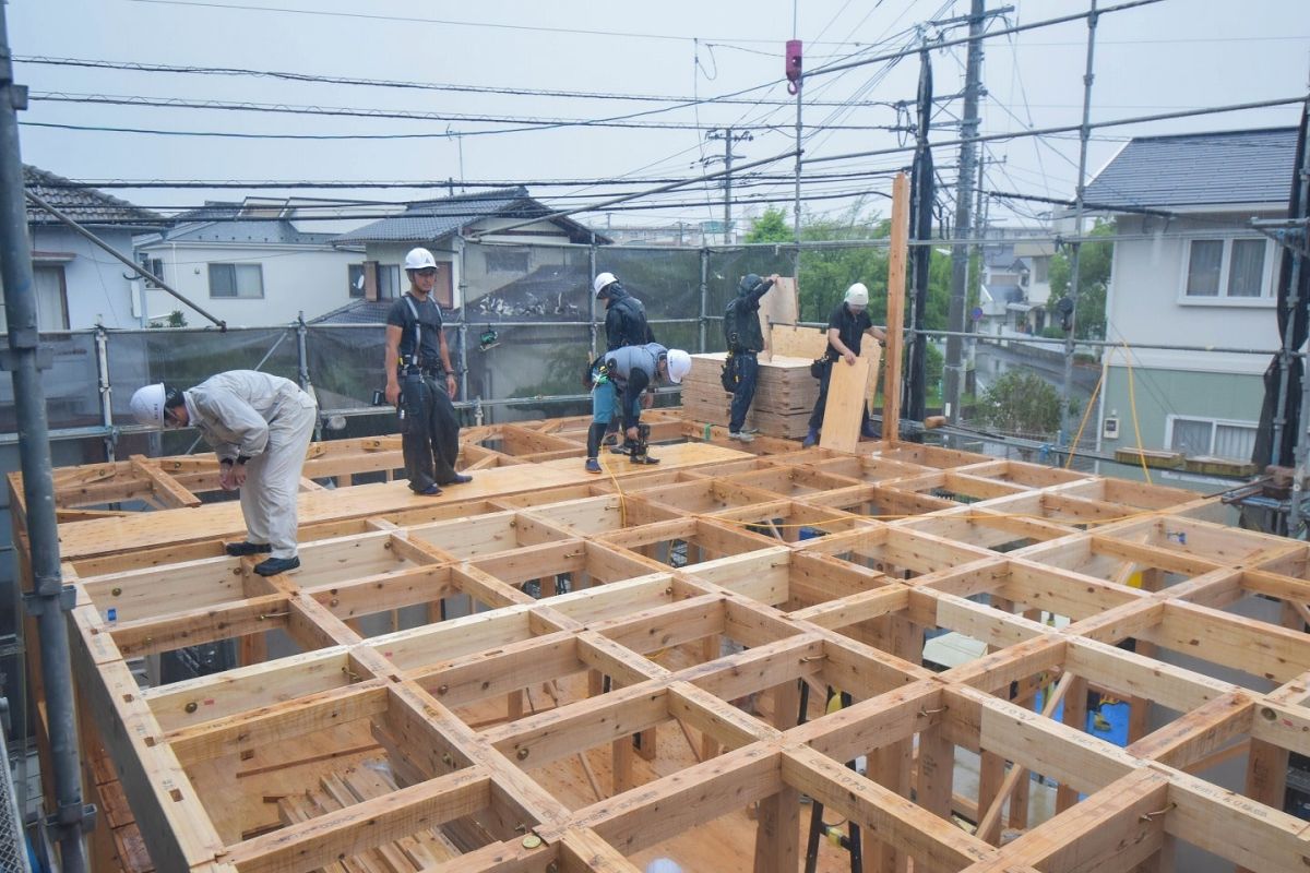 「福岡市早良区有田01」注文住宅現場リポート③【上棟式】