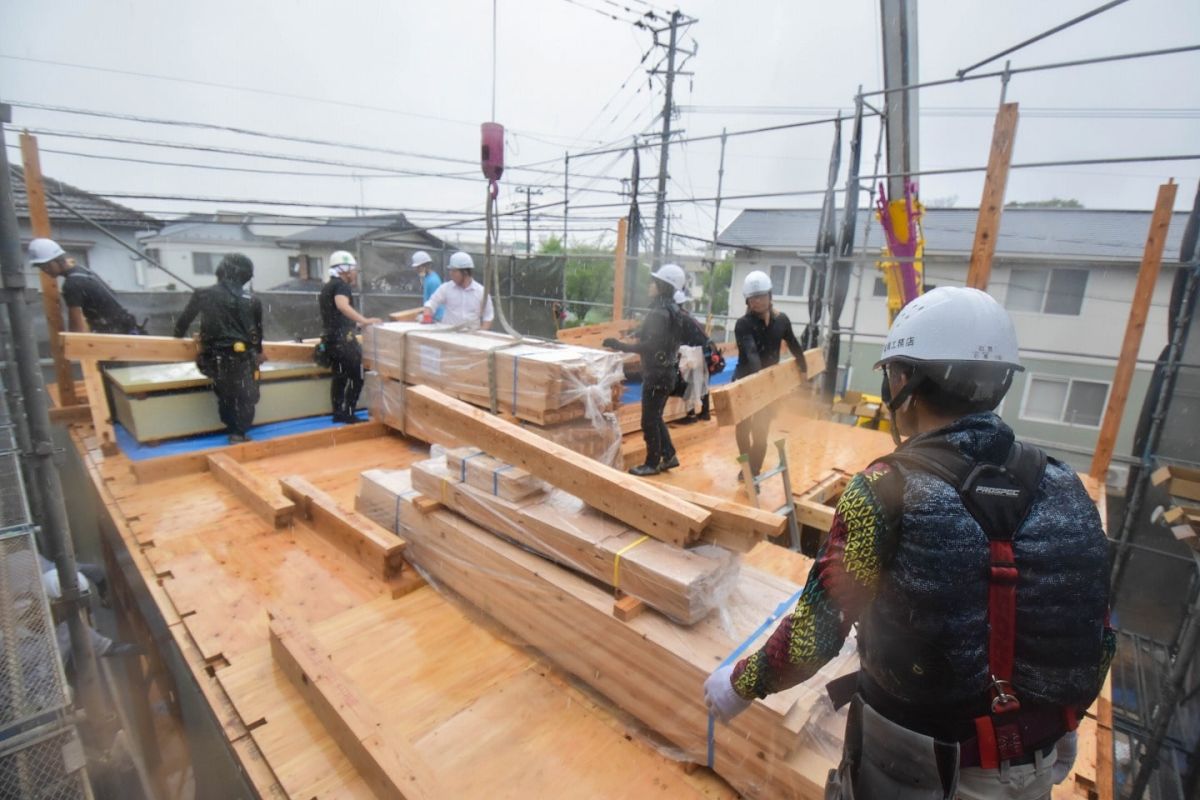 「福岡市早良区有田01」注文住宅現場リポート③【上棟式】