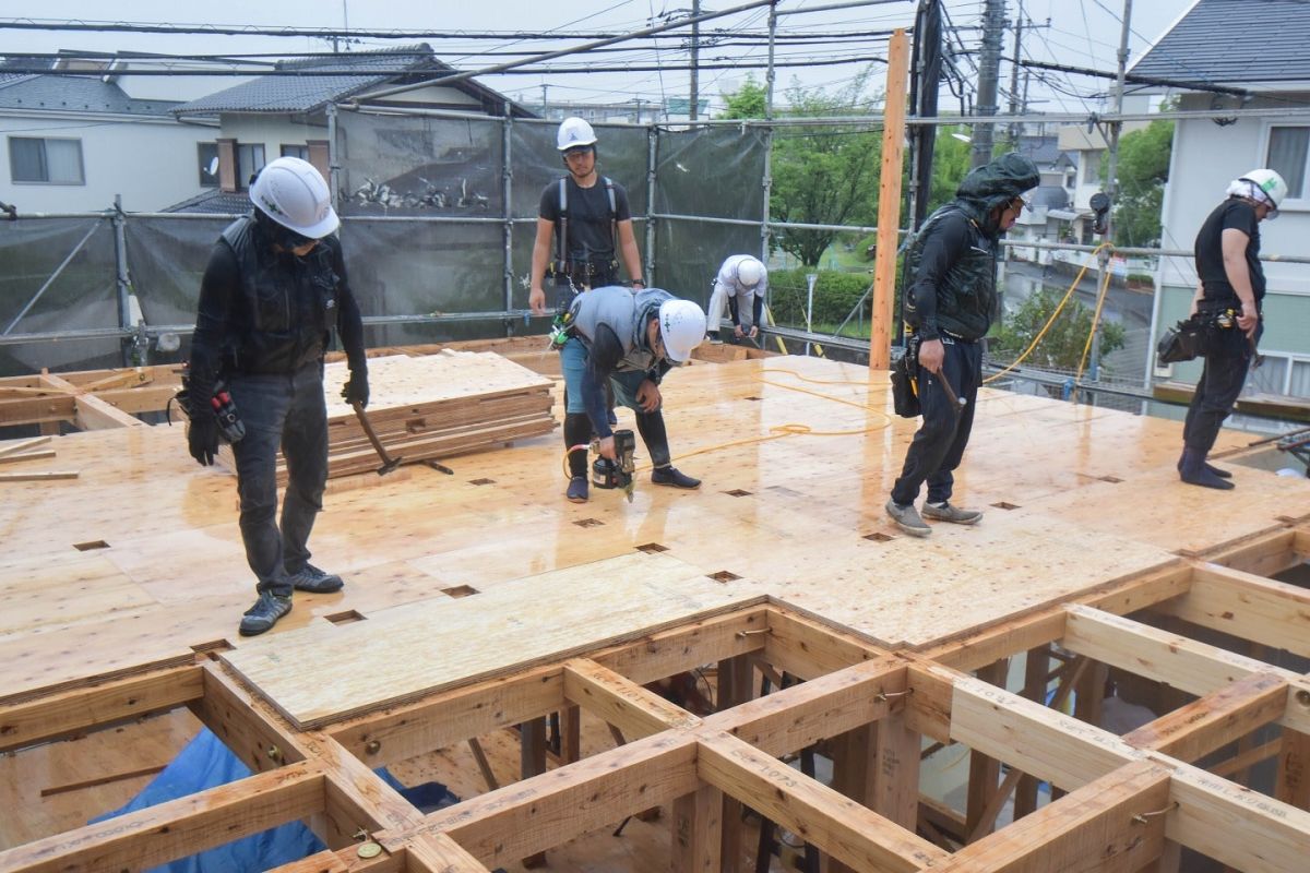 「福岡市早良区有田01」注文住宅現場リポート③【上棟式】