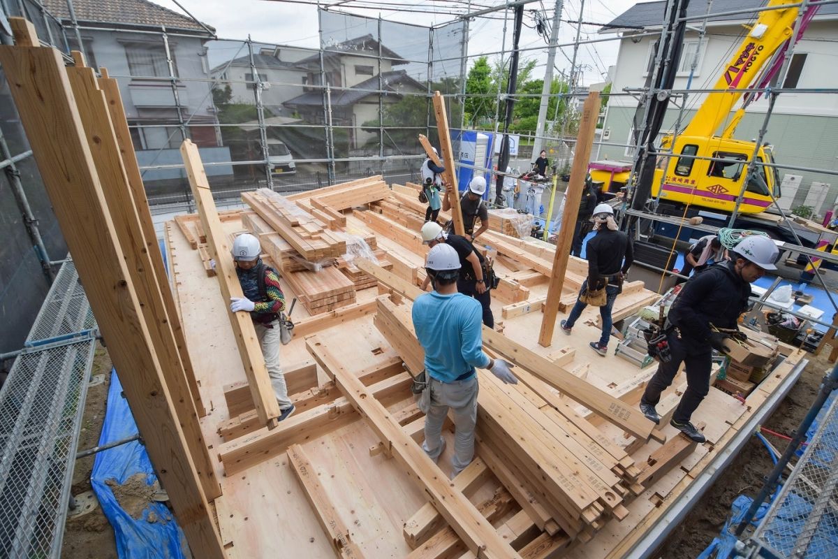 福岡市早良区有田01　注文住宅現場リポート③ ～上棟式・前編～