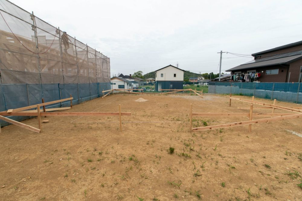 「糟屋郡久山町01」注文住宅現場リポート②【基礎工事】【遣り方】