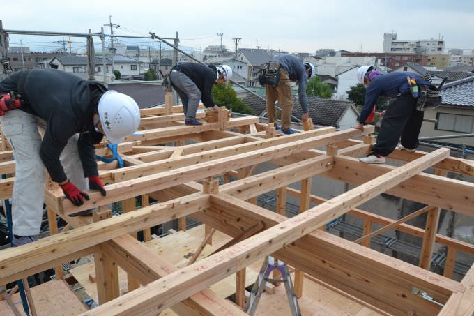 福岡市南区五十川01　注文住宅建築現場リポート⑧　～上棟式～