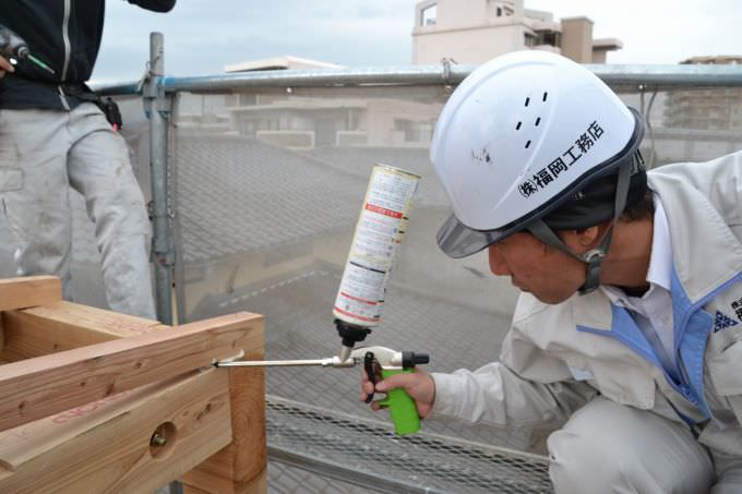 福岡市南区五十川01　注文住宅建築現場リポート⑧　～上棟式～