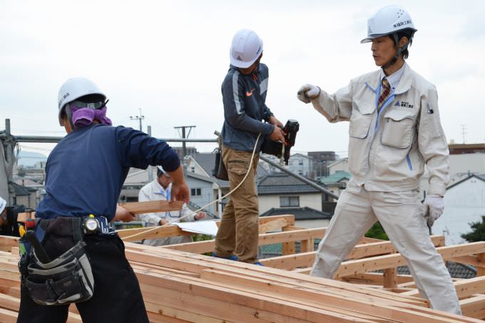 「福岡市南区五十川01」注文住宅現場リポート⑧【上棟式】