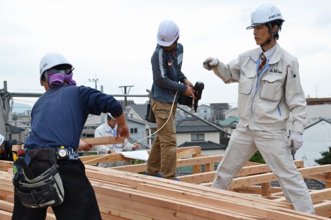 福岡市南区五十川01　注文住宅建築現場リポート⑧　～上棟式～