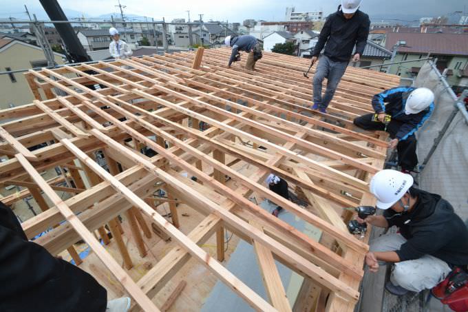 福岡市南区五十川01　注文住宅建築現場リポート⑧　～上棟式～