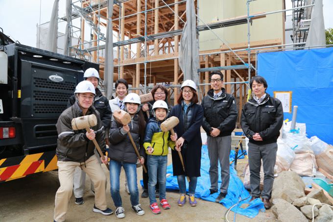 「福岡市南区五十川01」注文住宅現場リポート⑧【上棟式】