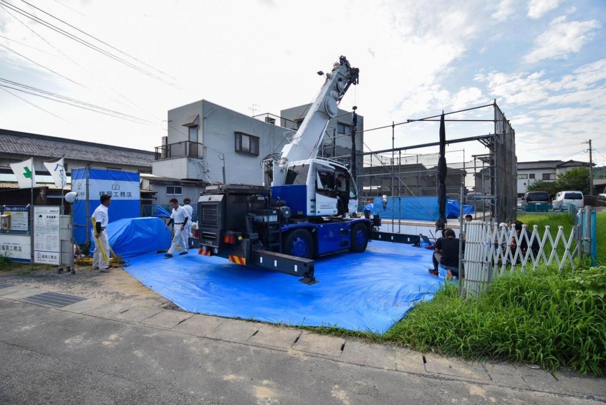 「遠賀郡岡垣町01」注文住宅現場リポート③【上棟式】