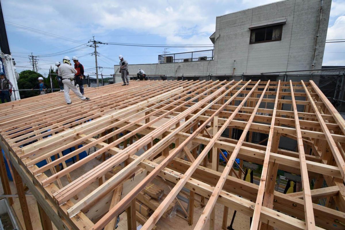 福岡県遠賀郡岡垣町01　注文住宅建築現場リポート③　～上棟式～