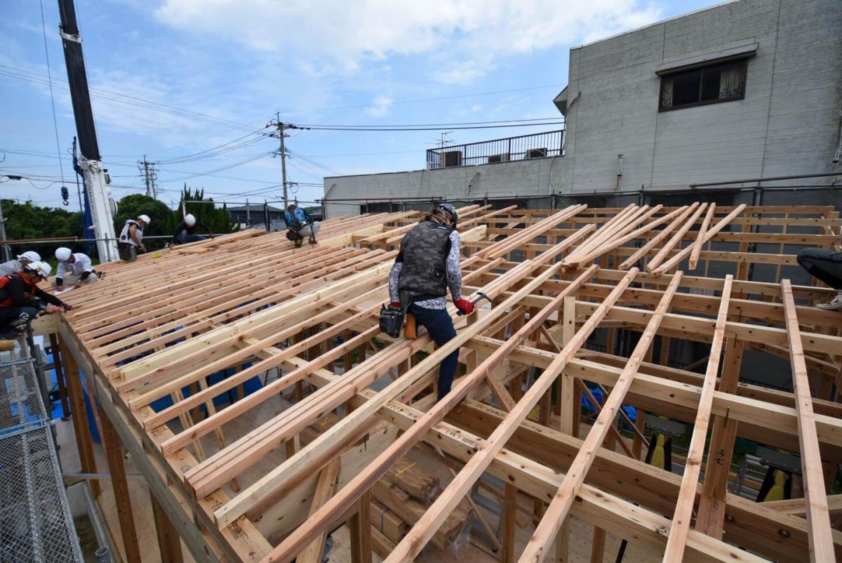 福岡県遠賀郡岡垣町01　注文住宅建築現場リポート③　～上棟式～