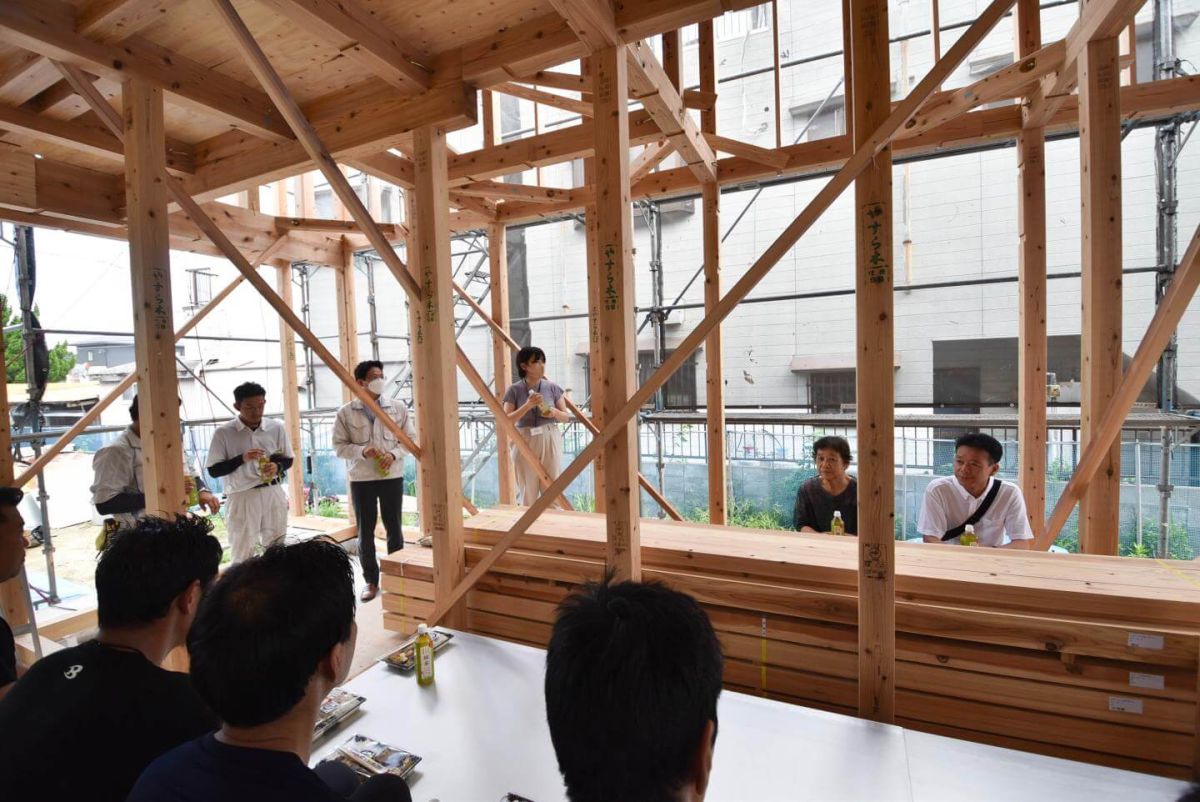 「遠賀郡岡垣町01」注文住宅現場リポート③【上棟式】