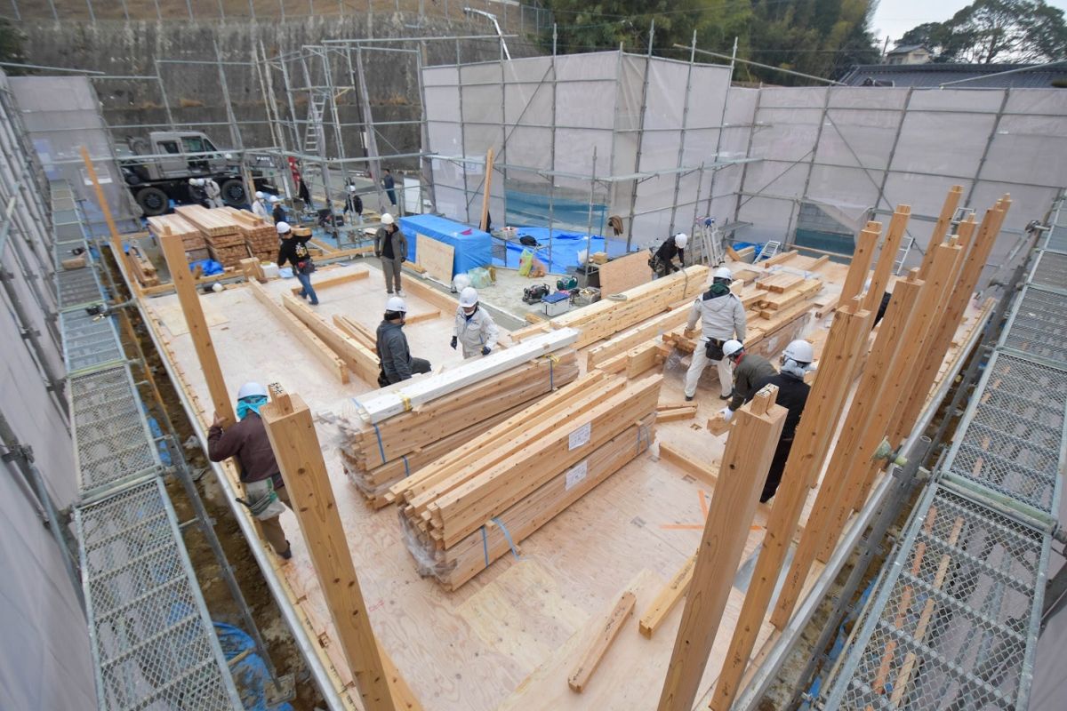 「糟屋郡宇美町03」注文住宅現場リポート③【上棟式】