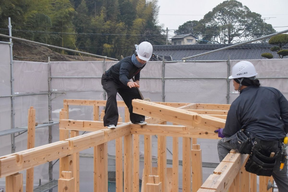 「糟屋郡宇美町03」注文住宅現場リポート③【上棟式】