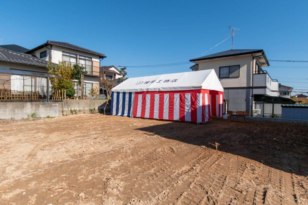 福岡県福岡市西区06　注文住宅建築現場リポート①　～地鎮祭～