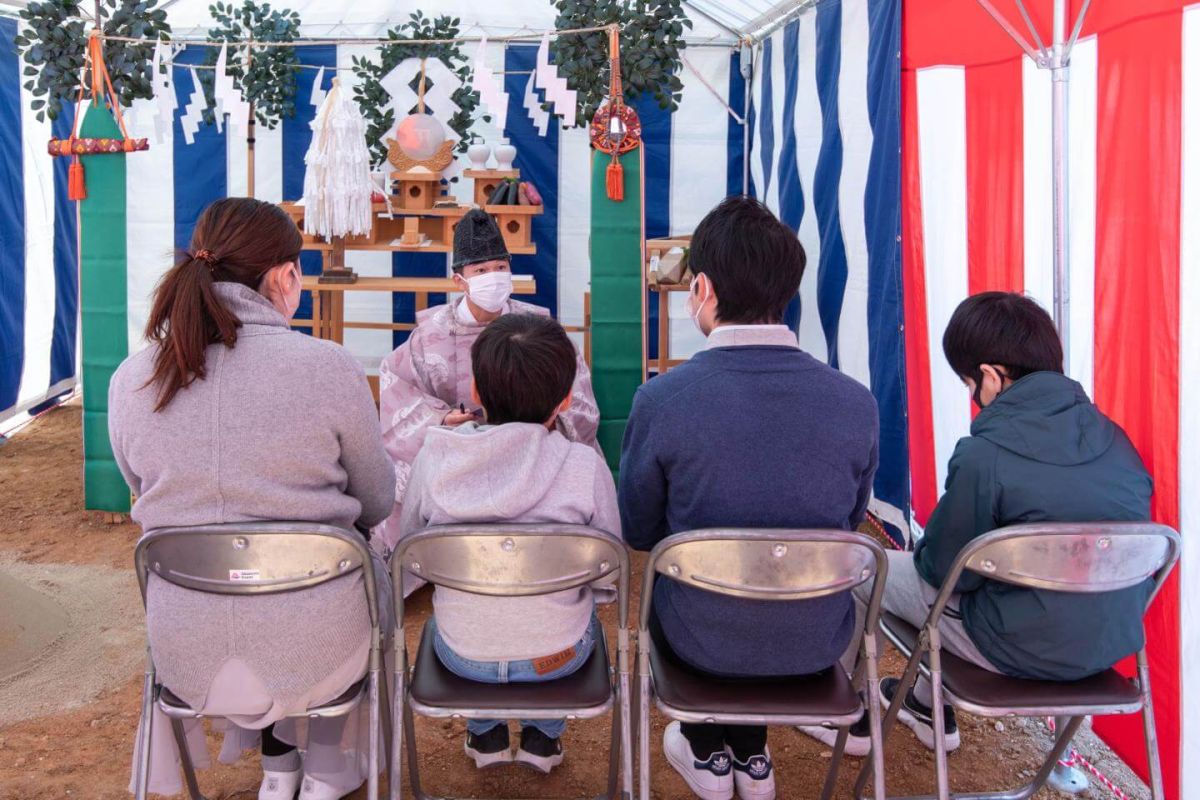 福岡県福岡市西区06　注文住宅建築現場リポート①　～地鎮祭～