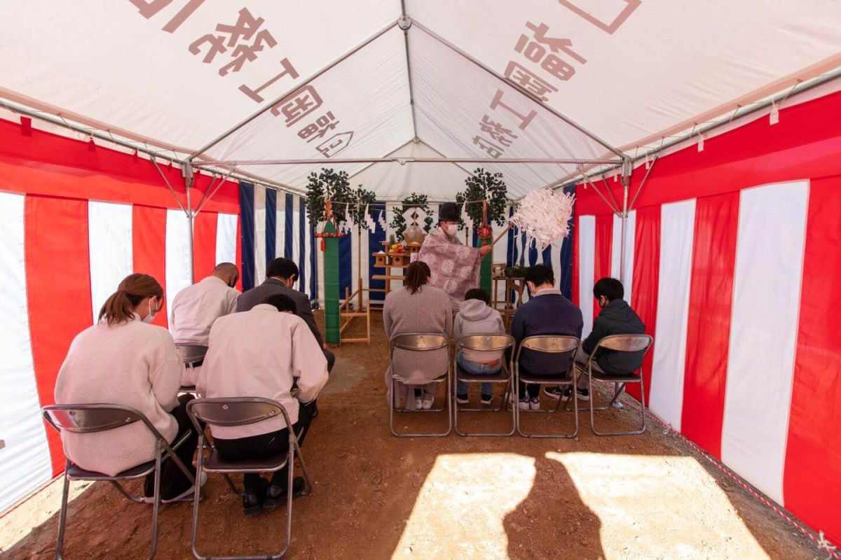 福岡県福岡市西区06　注文住宅建築現場リポート①　～地鎮祭～