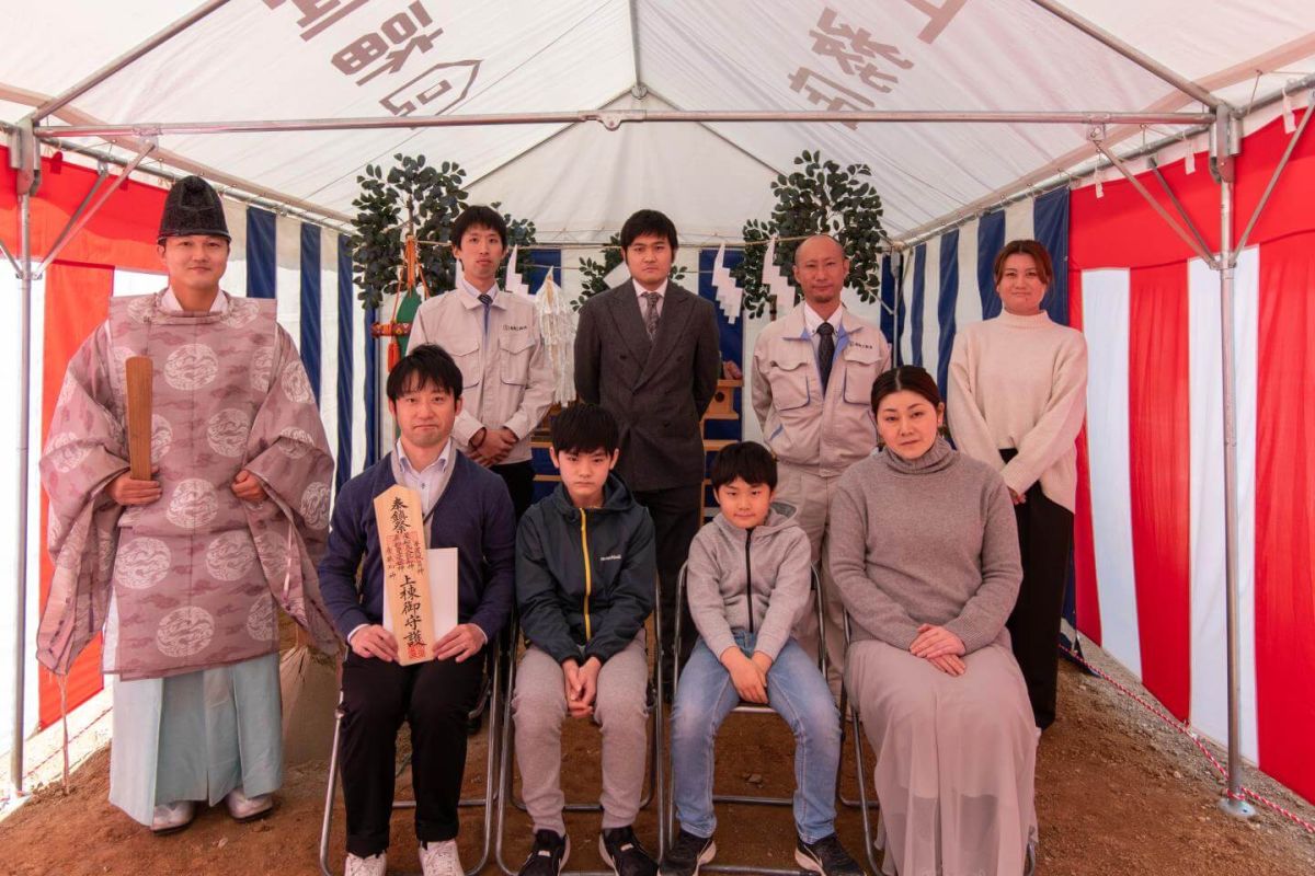 「福岡市西区06」注文住宅現場リポート①【地鎮祭】