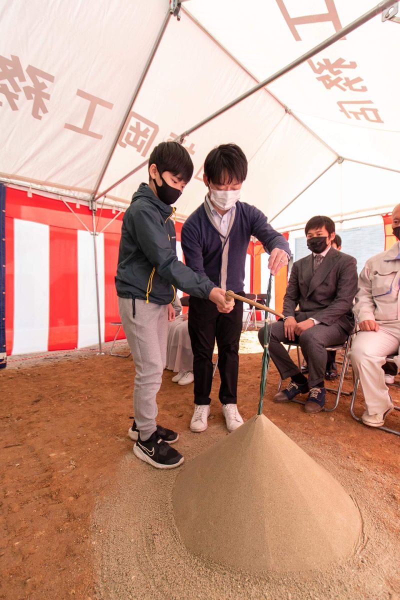 福岡県福岡市西区06　注文住宅建築現場リポート①　～地鎮祭～