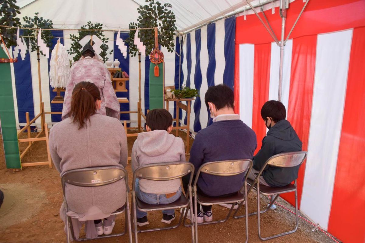 「福岡市西区06」注文住宅現場リポート①【地鎮祭】