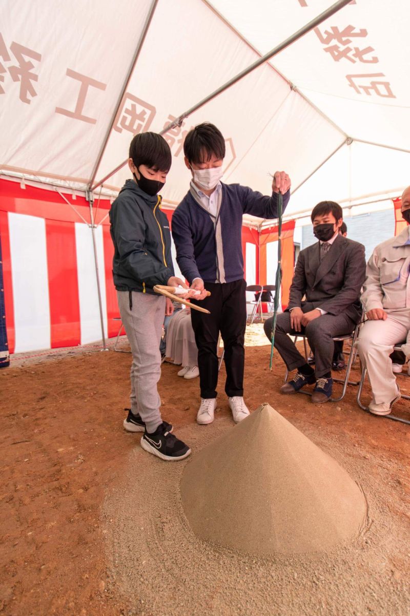 「福岡市西区06」注文住宅現場リポート①【地鎮祭】