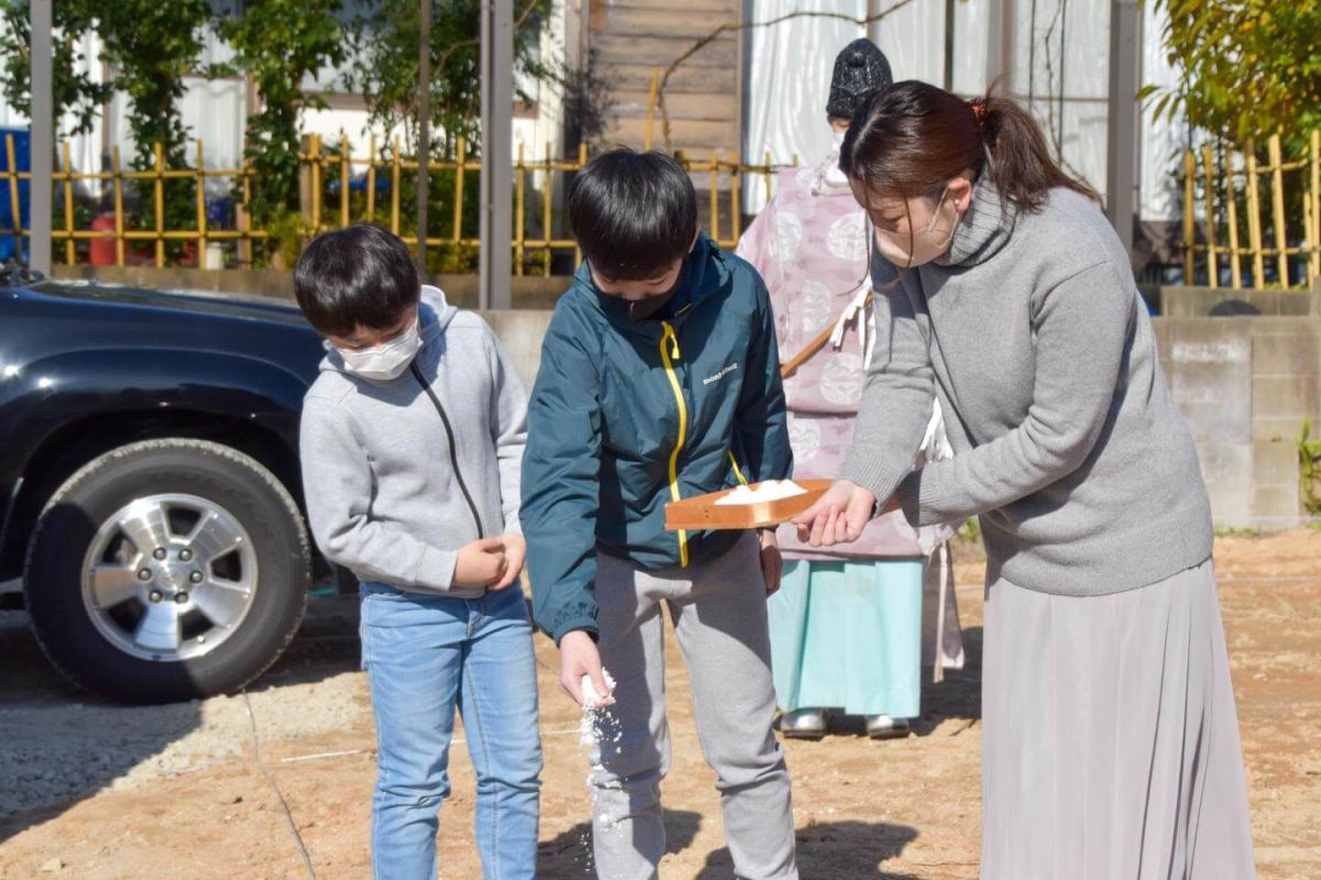 福岡県福岡市西区06　注文住宅建築現場リポート①　～地鎮祭～